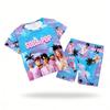 Set Pigiama per Bambine Bambini Piccoli 3-8 10 11 12 Anni Kpop Demon Hunters Estivi Pigiama Top+Pantaloncini Due Pezzi Pijamas Set Pigiama