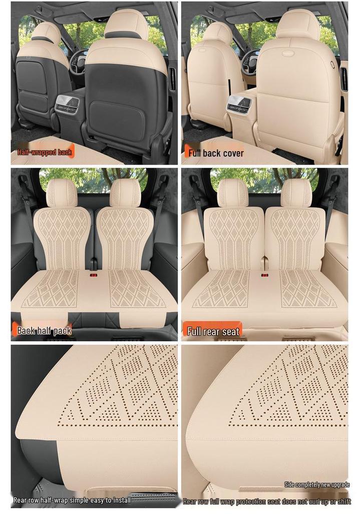 AITO M9 Suede Seat Cushions, Fit for 25 Models, All-Season, Suitable for Five/Six-Seater Cars - Car Accessories