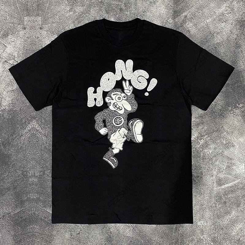 

Summer Fashion Goes with everything Y2K Cotton Tshirt Men Clothes Harajuku Graphic Print ONeck Loose Gothic Short Sleeve Top 4XL