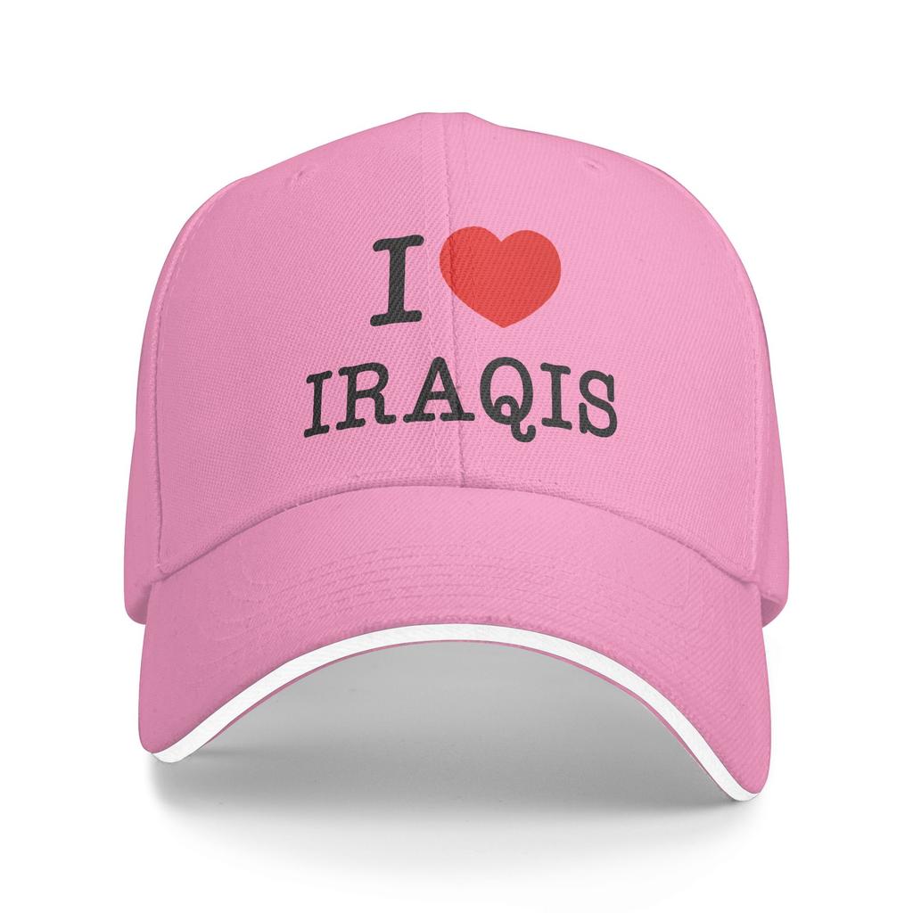 I Love Iraqis Iraqi Sandwich Hat Unisex Women FashionBaseball Caps Sandwich Hat Adjustable Polyester Sun Caps Summer Cap