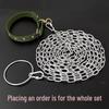 Bite-Resistant Rust-Proof Dog Leash and Chain Collar