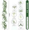 Artificial Rose Vine Garland Indoor Decor Hanging Ceiling Floral Wreath