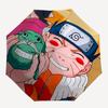 1pc Naruto Automatic Umbrella - 8-Rib Portable Folding Black Iron Frame for Outdoor, Beach, Travel 0905179