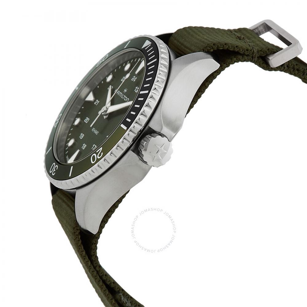 Hamilton Khaki Navy Quartz Green Dial Watch H82241961