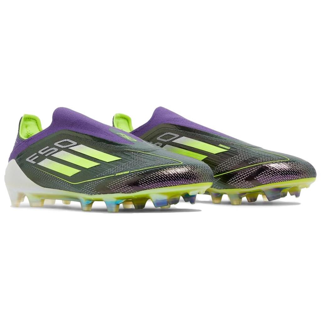 adidas F50 Elite Laceless FG Fast Reborn Pack Men Sneakers Purple Cloud-White Lucid-Lemon IE9116