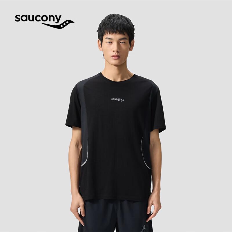 Saucony Men's Merino Wool Mesh Short Sleeve T-Shirt