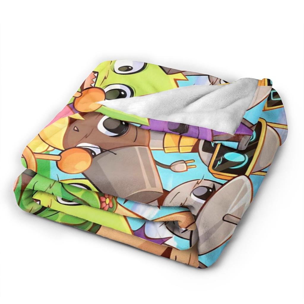 Cartoon Sprunki Music Game Blanket Fleece Soft Throw Blanket for Bedding Couch Bed Rug