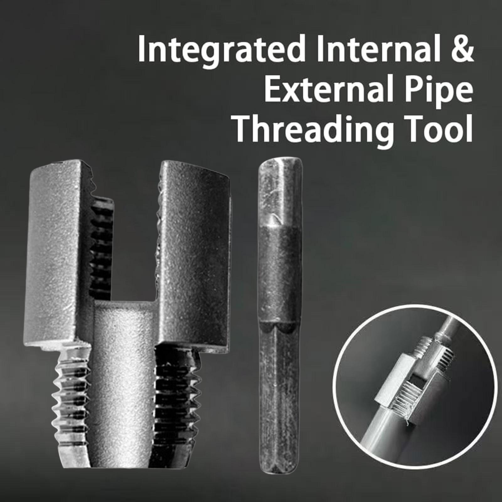 Threader Kit For Electric Drill Pvc/Ppr Plastic Pipe Thread Maker Tool Tap Set Water Pipe Threads Tool For Plumbing Pipe Opener