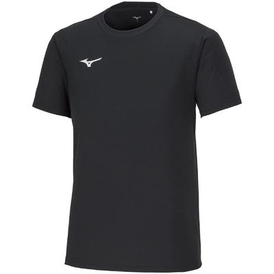 Trainingsbekleidung Kurzarm L T-Shirt, Feuchtigkeitstransportierend, Schnelltrocknend, 32MAA156, Schwarz,
