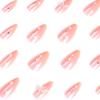 Pink Nail Patch Nail Patch White Love Starlight Rhinestone Nail Patch Fake Nail Patch