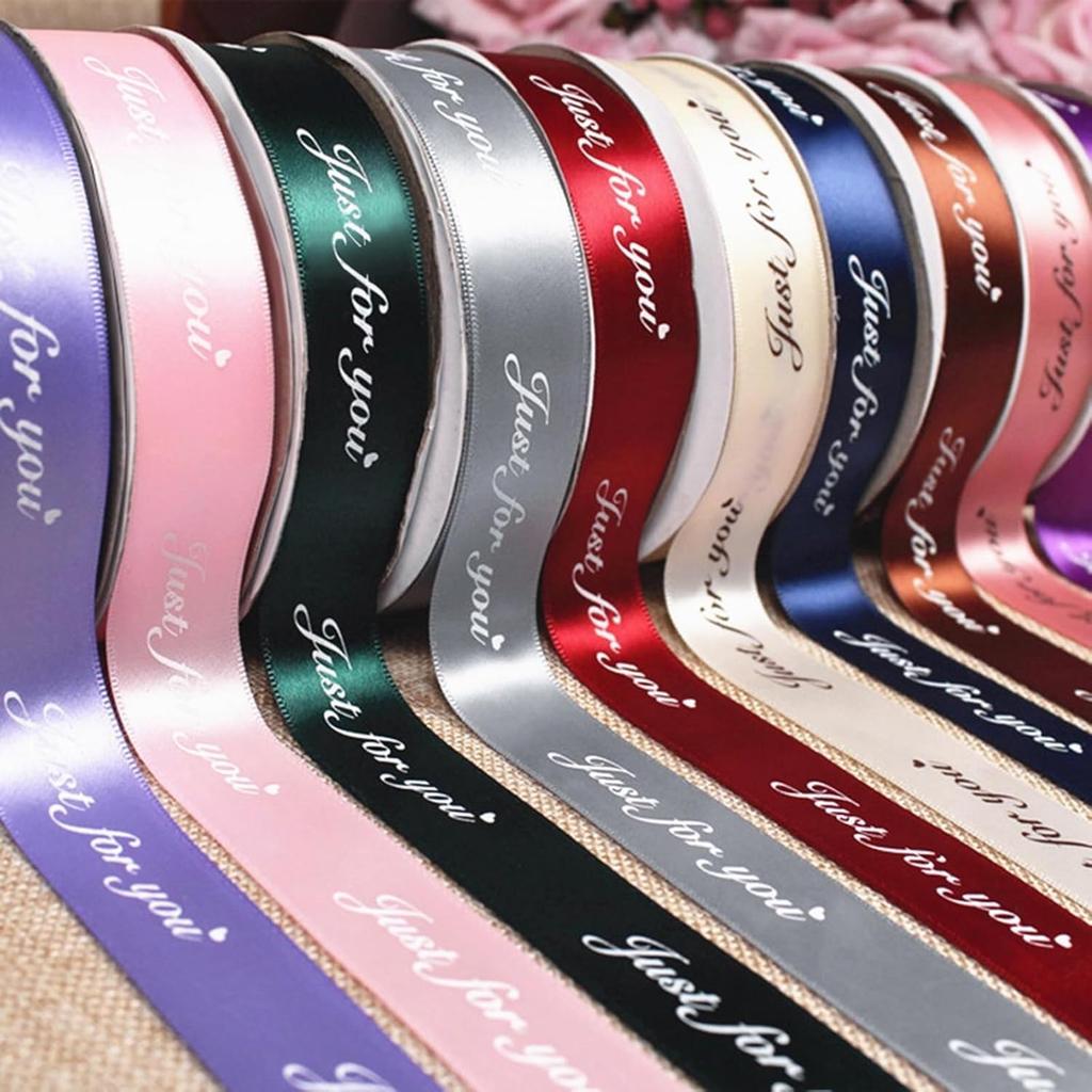 Custom Ribbon with Text Or Logo 196 Colors Printed Ribbon for Weddings, Favors & Birthday 100Yard Personalized Ribbon(32mm Ribbon)