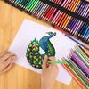 36/48/72 Colored Pencils Adult Coloring Book Professional Coloring Drawing Set Art Coloring Pencils with Roll Up Canvas Bag Artist Students Sketching