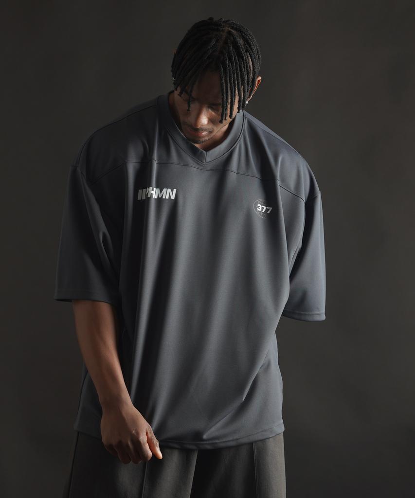 PHERMENON [2Pack] Oversized Rugby Jersey Short Sleeve (3 Colors)