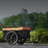 Bike Cargo Trailer, 88 Lbs Load Capacity, Heavy-Duty Bicycle Wagon Cart, Foldable Compact Storage with Universal Hitch, Waterproof Cover, 16" Wheels,