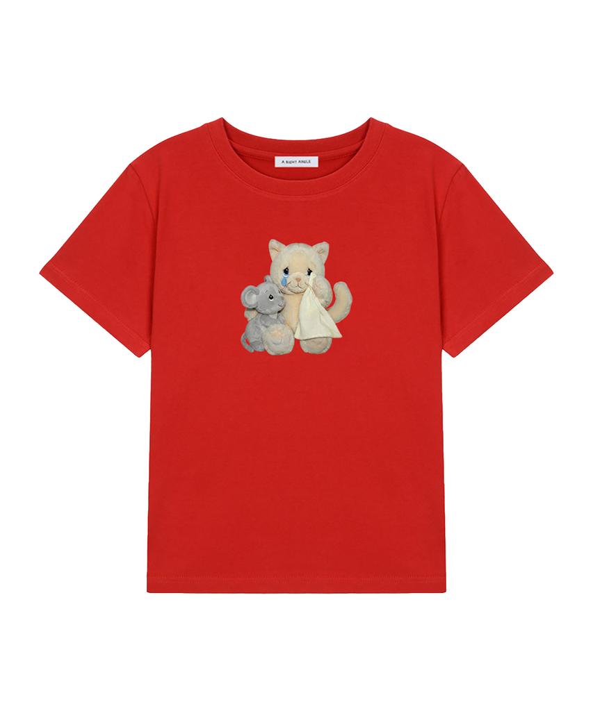 Eolaiteuaenggeul Cat Doll Crop Tee (3 Color)