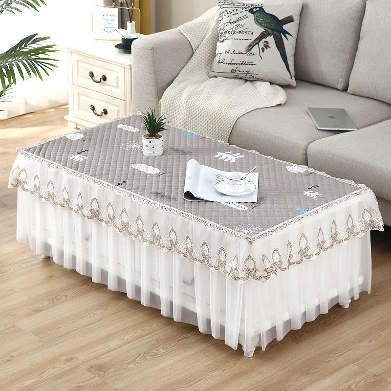 Living Room Coffee Table Table Cloth Coffee Table Cover All-inclusive Table Cloth Waterproof and Oil-proof Rectangular Coffee Table Mat
