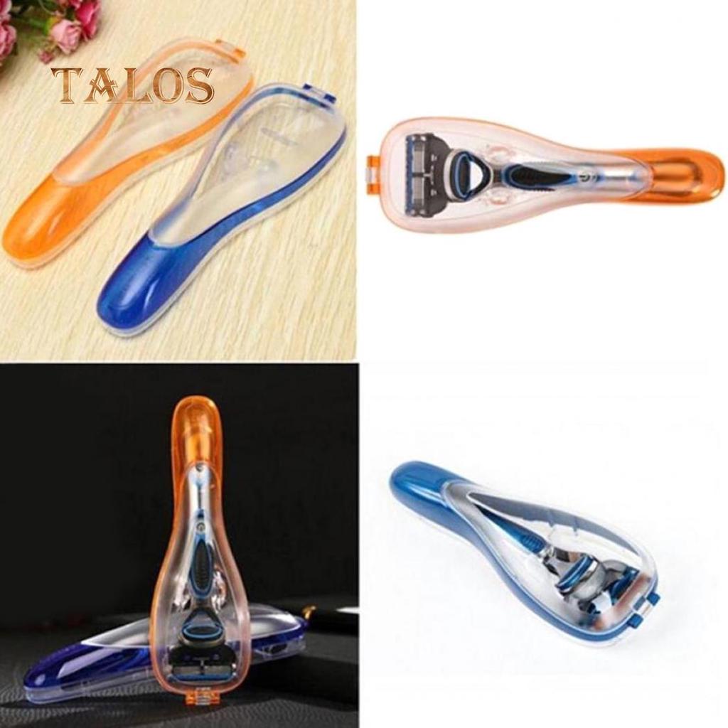 Buy Portable Men Razor Handle Shaver Blade Holder Camping Travel ...