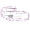 VidaXL Bed Frames Without Mattress Wax Brown 140x190cm Solid Pine Wood 3323775