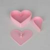 Heart-shaped Corn Starch Tapper Box Leak-Proof Powder Container Anti-Stick Dusting Tool for Polymer Clay
