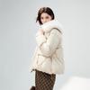 Qiushui Yiren Women's Fur Collar 90% White Duck Down Jacket