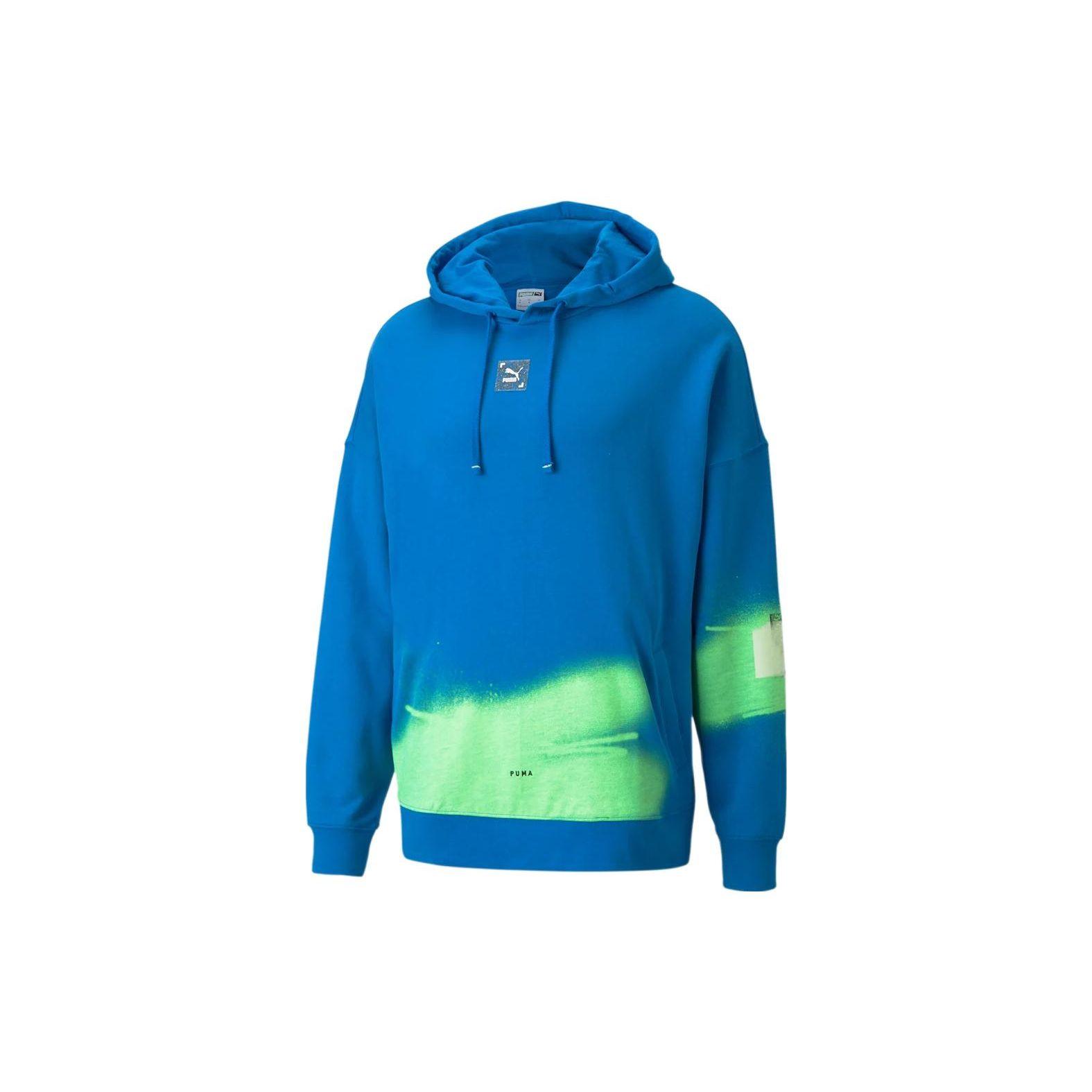 

Puma Толстовка с капюшоном Melo Planet Color Block Logo, унисекс, синяя 531943-63 XS