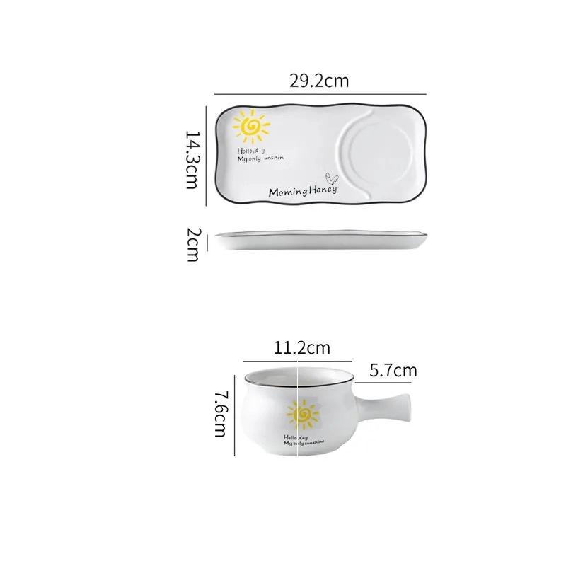 Keramisk middagsservise – Tallerkener og salatskåler til frokost og middag