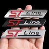 3D Metal ST Line Logo Car Rear Trunk Badge Emblem Sider Fender Sticker For Ford STLine Focus Fiesta Mondeo Accessories