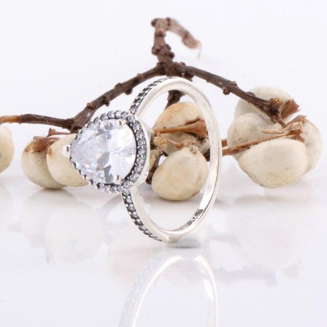 

Кольцо из стерлингового серебра 925 пробы, креативное кольцо с голубиным яйцом и кристаллами Cz для женщин, подарок на свадьбу, модные украшения 5