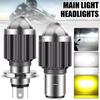 1pc H4 H6 BA20D LED Motorcycle Headlight Bulb Moto Spotlights CSP Lens White Yellow Hi Lo Lamp Scooter Accessories Fog Lights