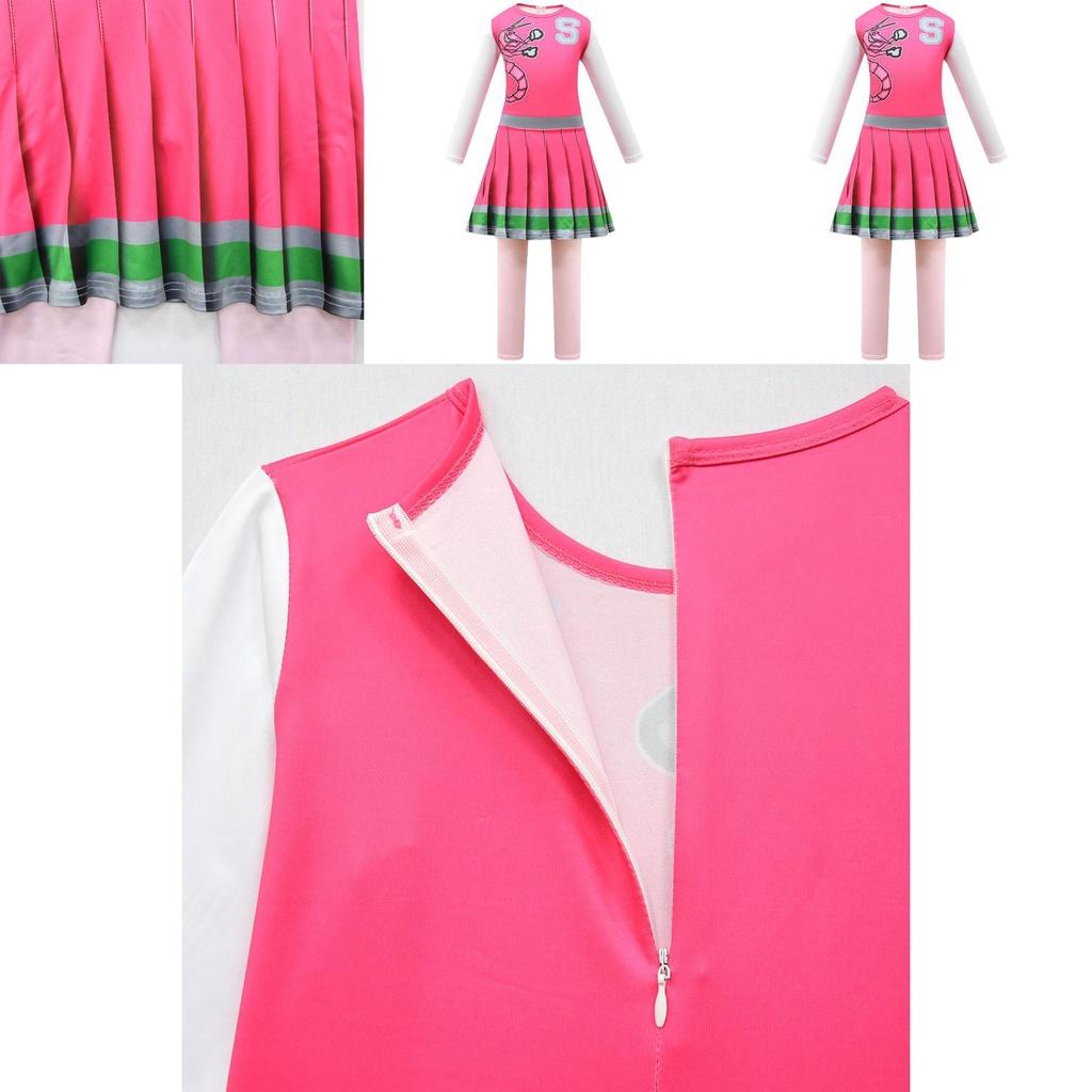Zombie High School 2 Cosplay Tight-fitting Bodysuit Cheerleading Halloween Costume For Girls Cross-border 4549