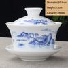 Jingdezhen Ceramic Gaiwan Teacup Handmade Tea Tureen Boutique Tea Bowl Chinese Porcelain Teaware Accessories Drinkware