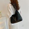 Stylish Large Capacity Korean Style Womens Shoulder Tote Bag In Black Brown Silver And Cream