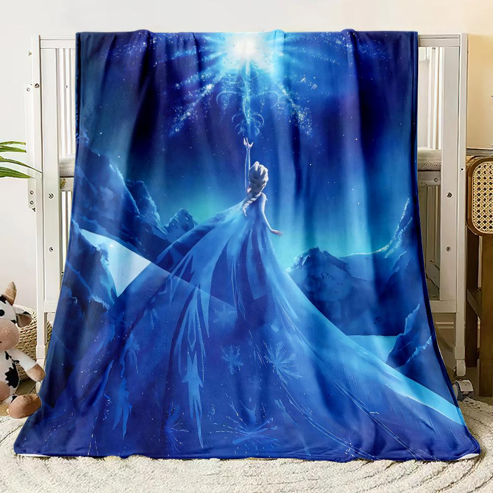 Cartoon Frozen soft Blankets blankets fluffy flannel thin Blanket Picnic Sofa Family Bedroom Children's Room custom blanket