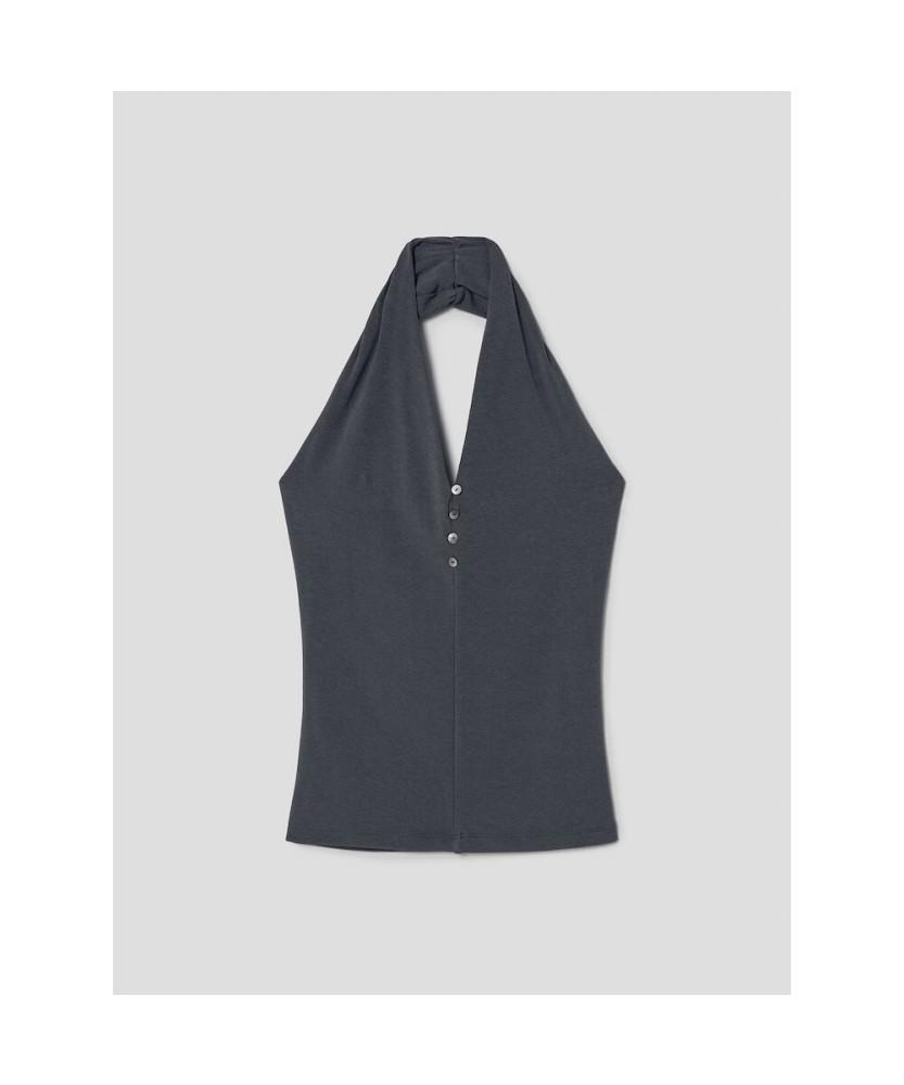 8SECONDS Halterneck Modal Sleeveless_Setup Ash