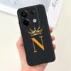 For Xiaomi Redmi Note 13 4G Case Cute Crown Letters Cover Soft TPU Phone Case For Xiaomi Redmi Note 13 Pro Plus Note13 5G Bumper
