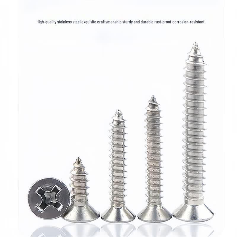 304 Stainless Steel Phillips Flat Head Self-Tapping Wood Screws