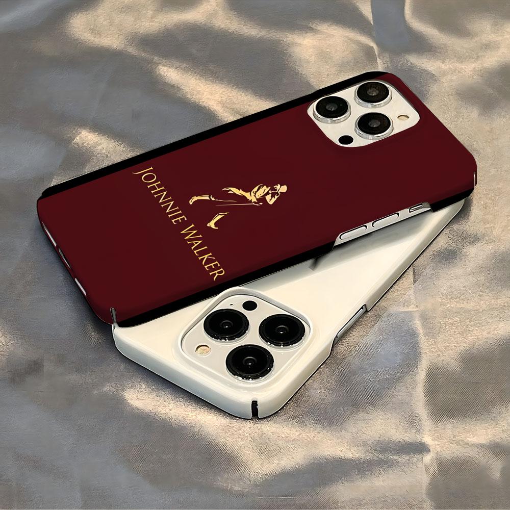 Etui na telefon z logo Johnnie Walker Luksusowe Dla IPhone 16 15 14 13 12 11 Plus Pro Max Mini Błyszczące HD Twarda Folia Powłoka