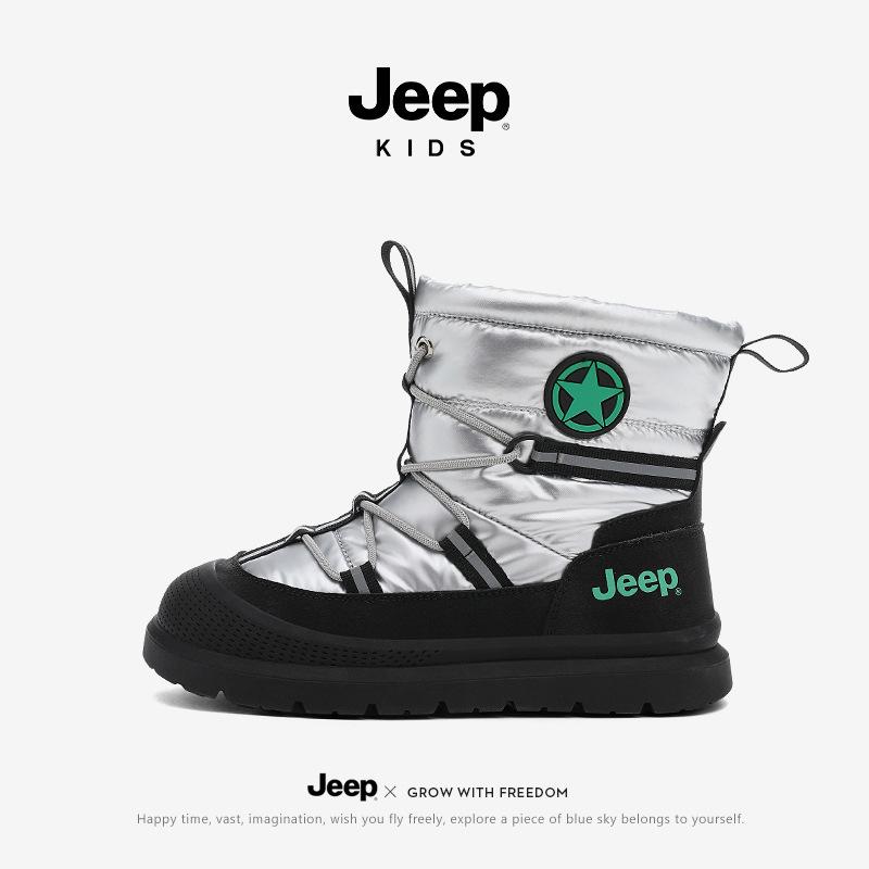 

Jeep Kids 2025 Winter Snow Boots, Non-slip, Waterproof, High-top with Velvet Lining for Boys and Girls 34