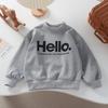 Baby Girls Boys Sweatshirt Kids Letter Hoodies Toddler Autumn Outerwear Winter Children's Clothing