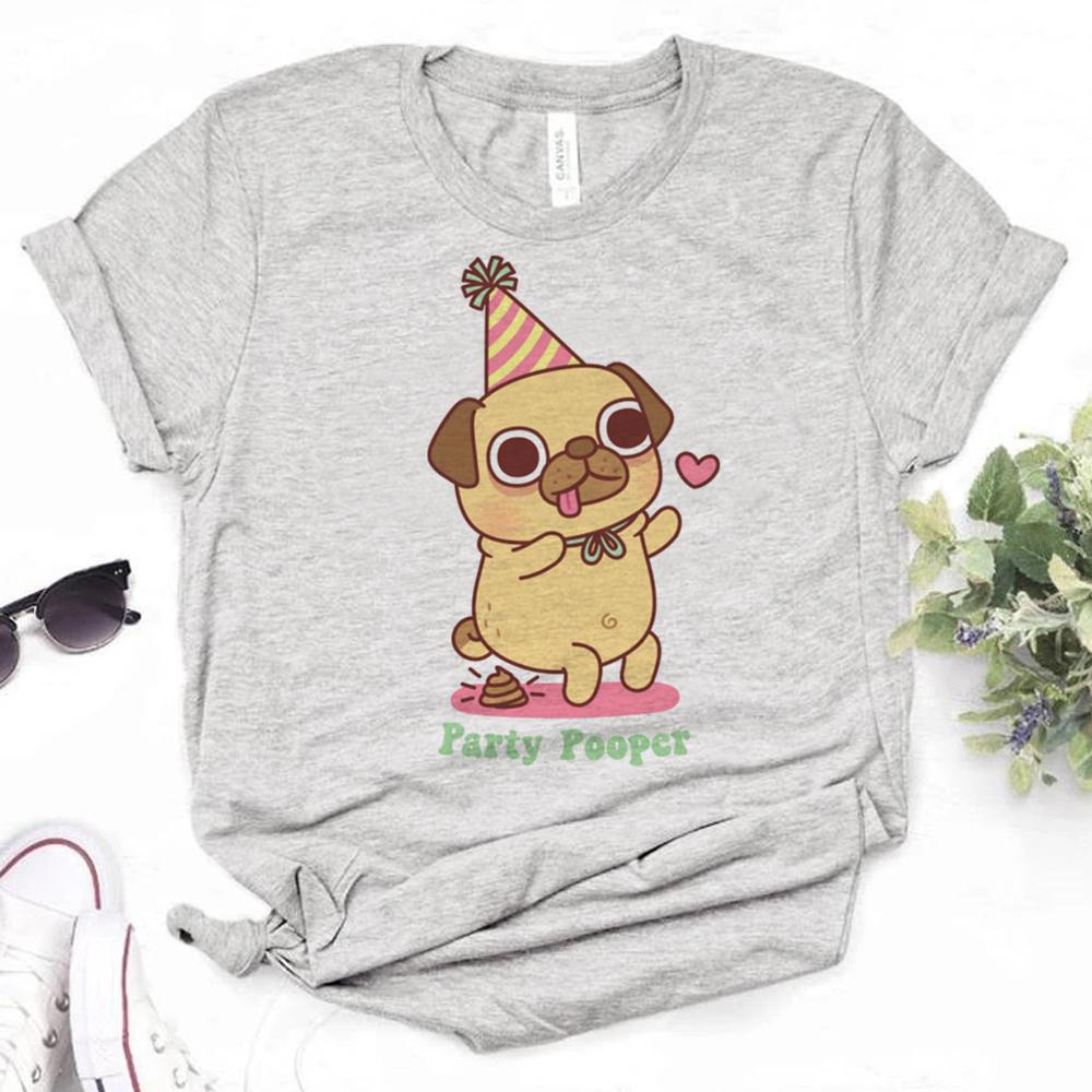Pug Tshirts Women Summer T Shirt Female Anime Comic Clothing