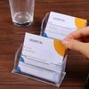 1pcs Clear Desk Shelf Box Storage Display Stand Acrylic Plastic Transparent Desktop Bussiness Card Holder Place Card Holder