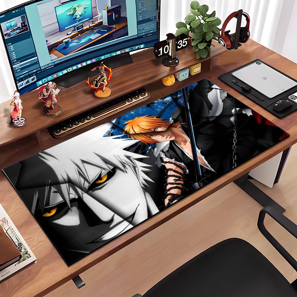 

Anime Bleach Mouse Pad Large Anti-Slip Rubber Gaming MousePad Durable Desk Pad Thick Seam Edge Suitable For Office And Gaming 600x300x2mm