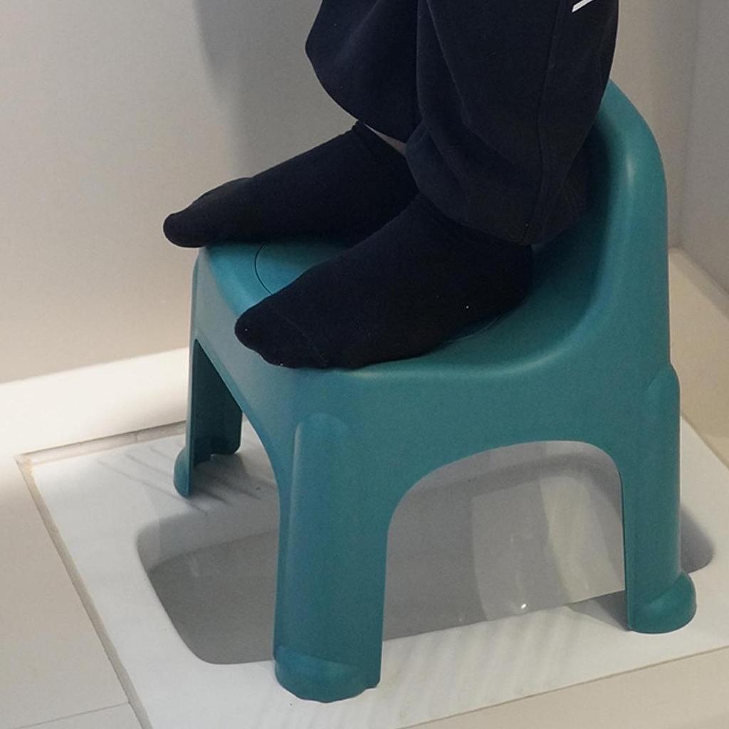 Toilet Stool Squat Step Convenient Kids Easy Storage Compact Footrest Ergonomic Sturdy Simple