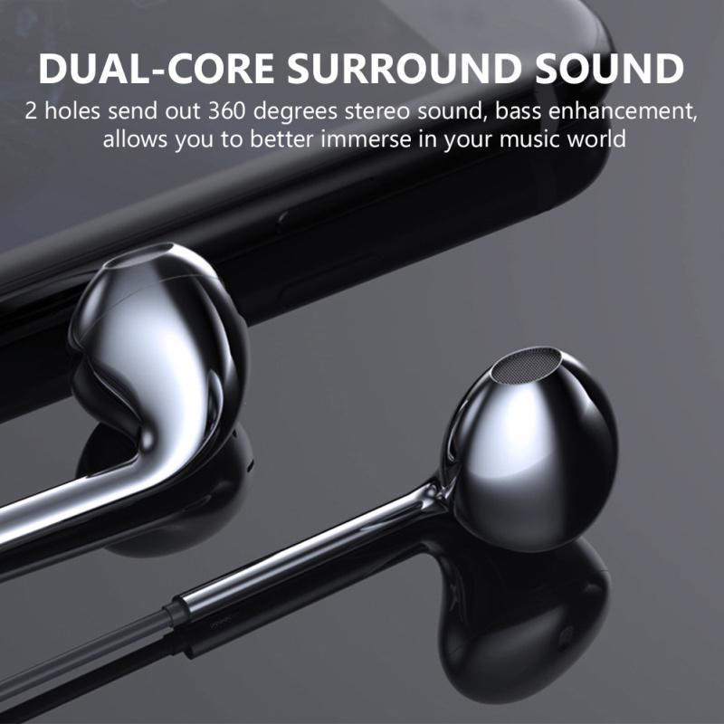 In-Ear-Bass-Stereo-Mobilkopfhörer mit Kabel, 3,5-mm-Sport-Ohrhörer, Musik-Headset mit integriertem