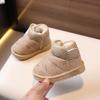 Winter warm toddler shoes for one-year-old girls, soft-soled toddler shoes for boys, baby shoes with plush lining and thickened design6-12Months
