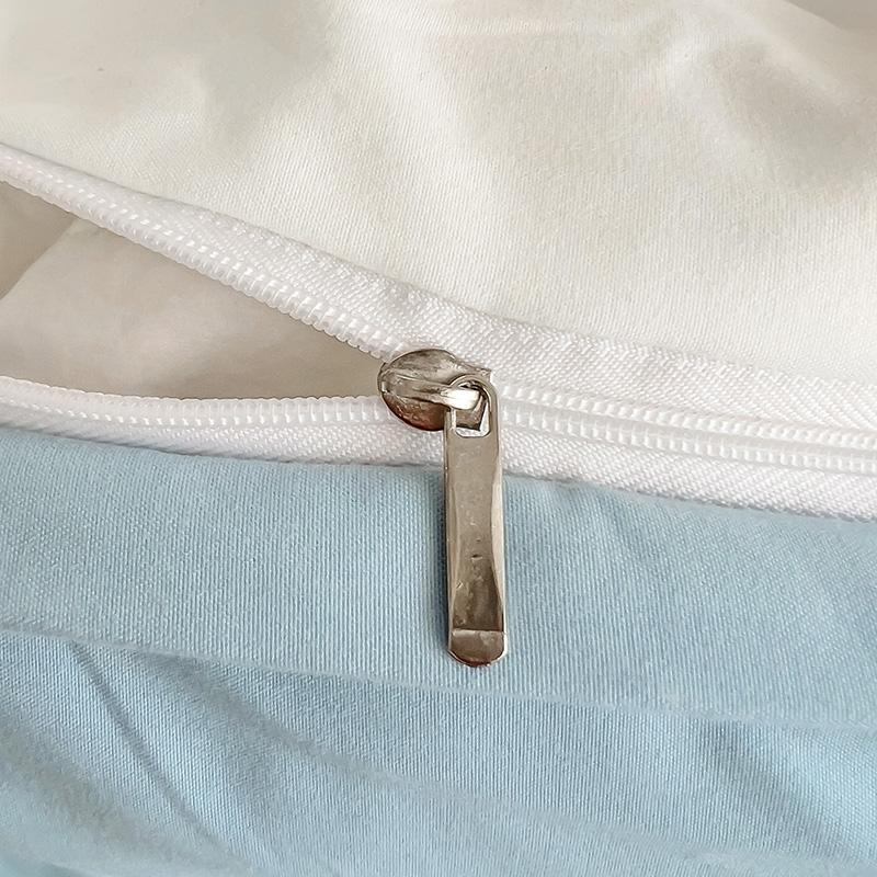 Korean Style Bedding Set Washed Cotton Duvet Cover Set Twin Double Queen Size Quilt Cover Fitted/Flat Sheet Pillowcase Bed Linen