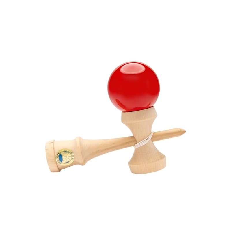 Kendama Master Takumi 16-2 Competition Kendama (Red) Certified by the Japan Kendama Association, Wooden