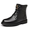 Men's Plus Size Wool-Lined Winter Martin Boots - Non-Slip and Warm.