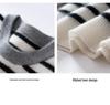 Autumn Winter Striped Round Neck Women's Cashmere Knit Sweater Pullover