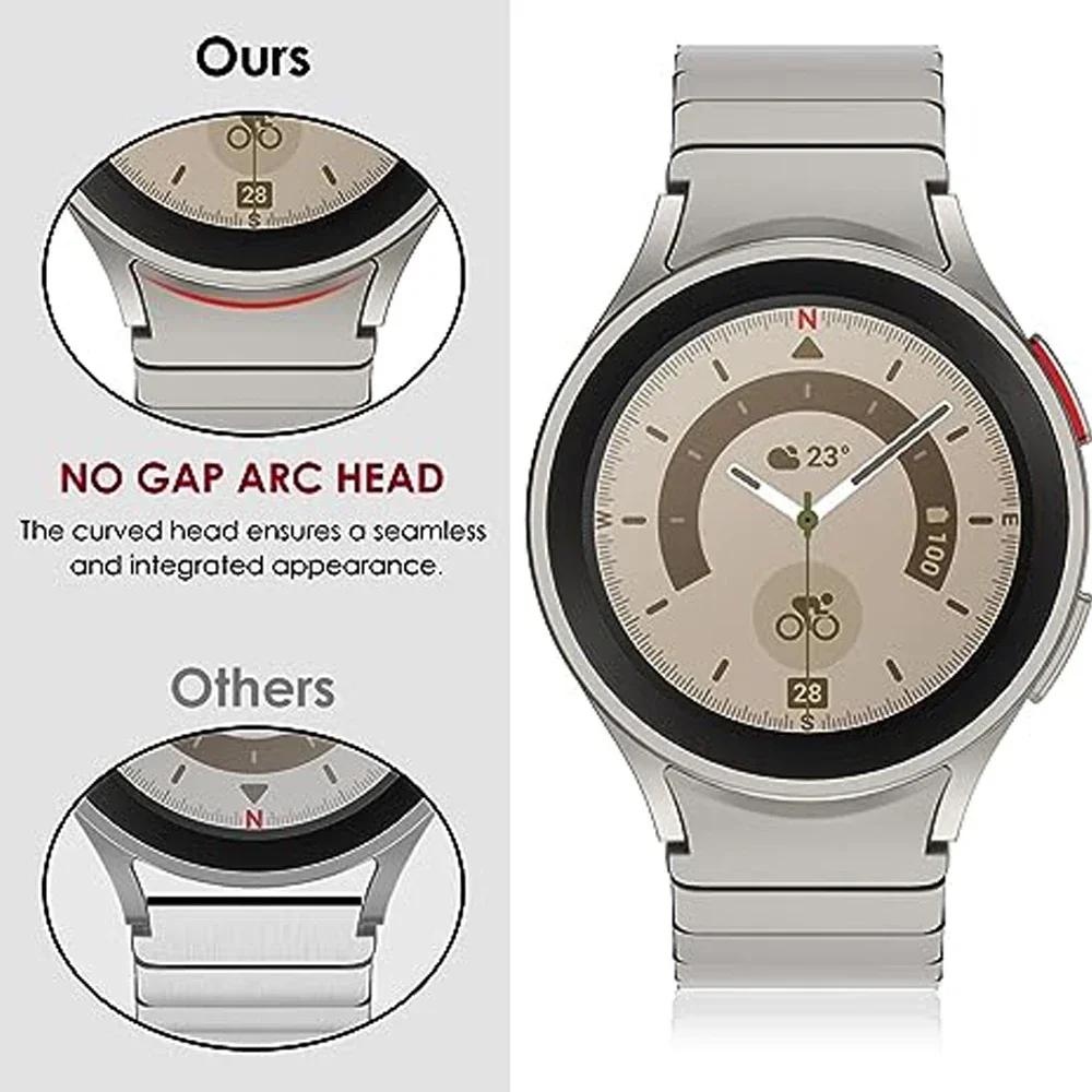 Armband für Samsung Galaxy Watch 6 Classic 47mm 43mm Band 4 42 46mm ohne Lücken Edelstahlarmband für Watch4 5 Pro 44mm 40 45mm